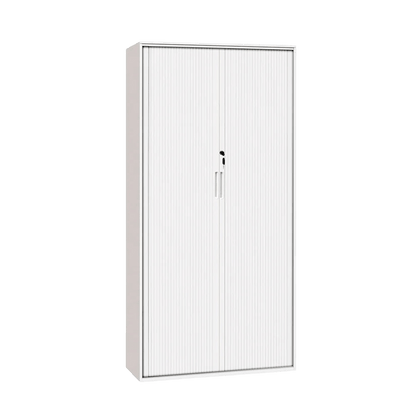 Order Tambour Cupboard Black 2 Shelves