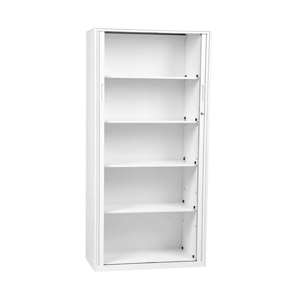 Order Tambour Cupboard Black 2 Shelves