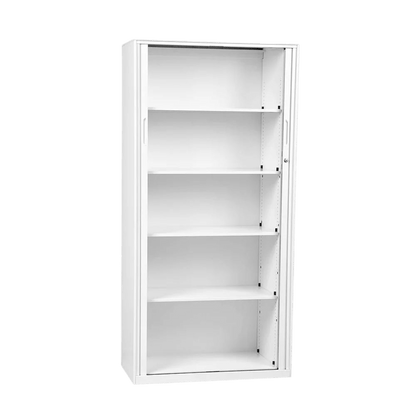 Order Tambour Cupboard Black 2 Shelves