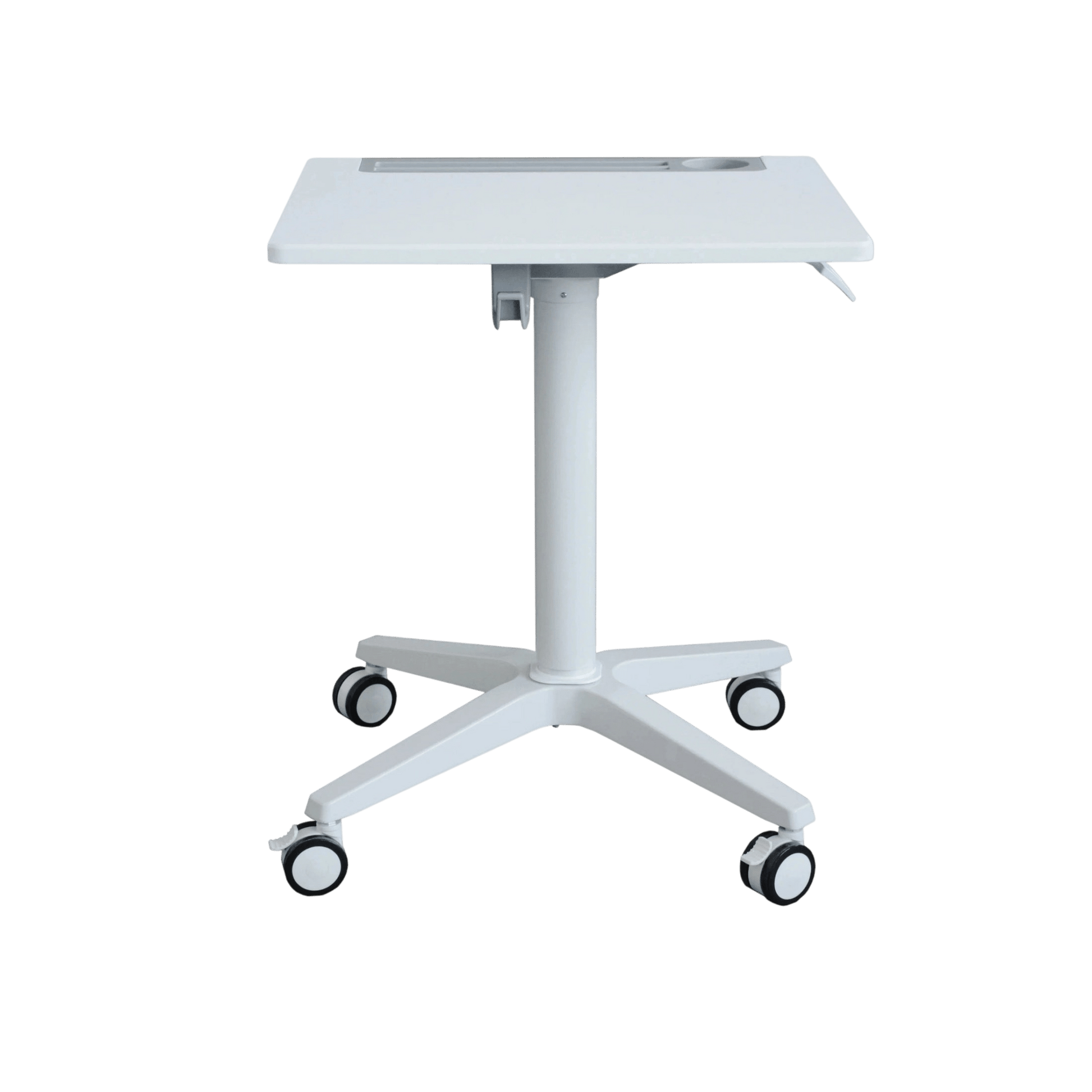 Oslo Mobile Sit Stand Mobile Laptop Desk White
