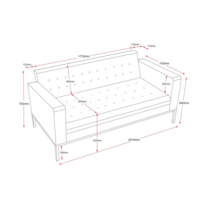 Venus Lounge 3 Seater Lounges & Soft Seating