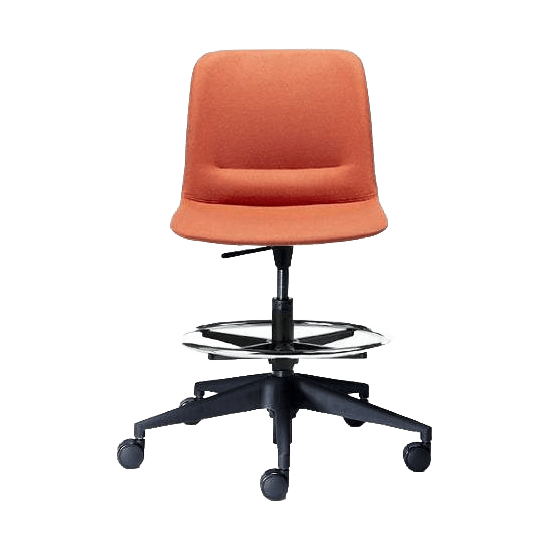 Unica Swivel Drafting Stool Upholstered Stools & High Seating