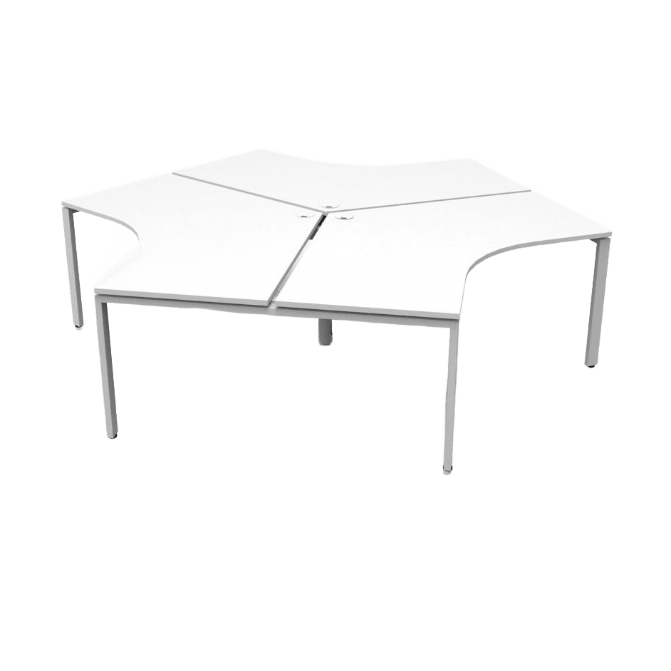 Profile Leg 120 Degree Workstations Multi-Person Desks