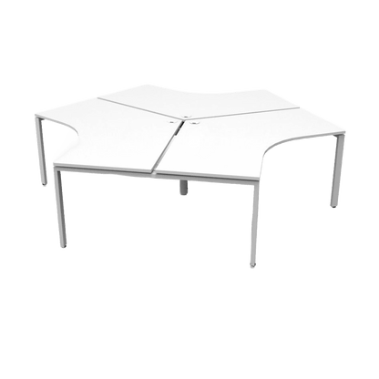 Profile Leg 120 Degree Workstations Multi-Person Desks