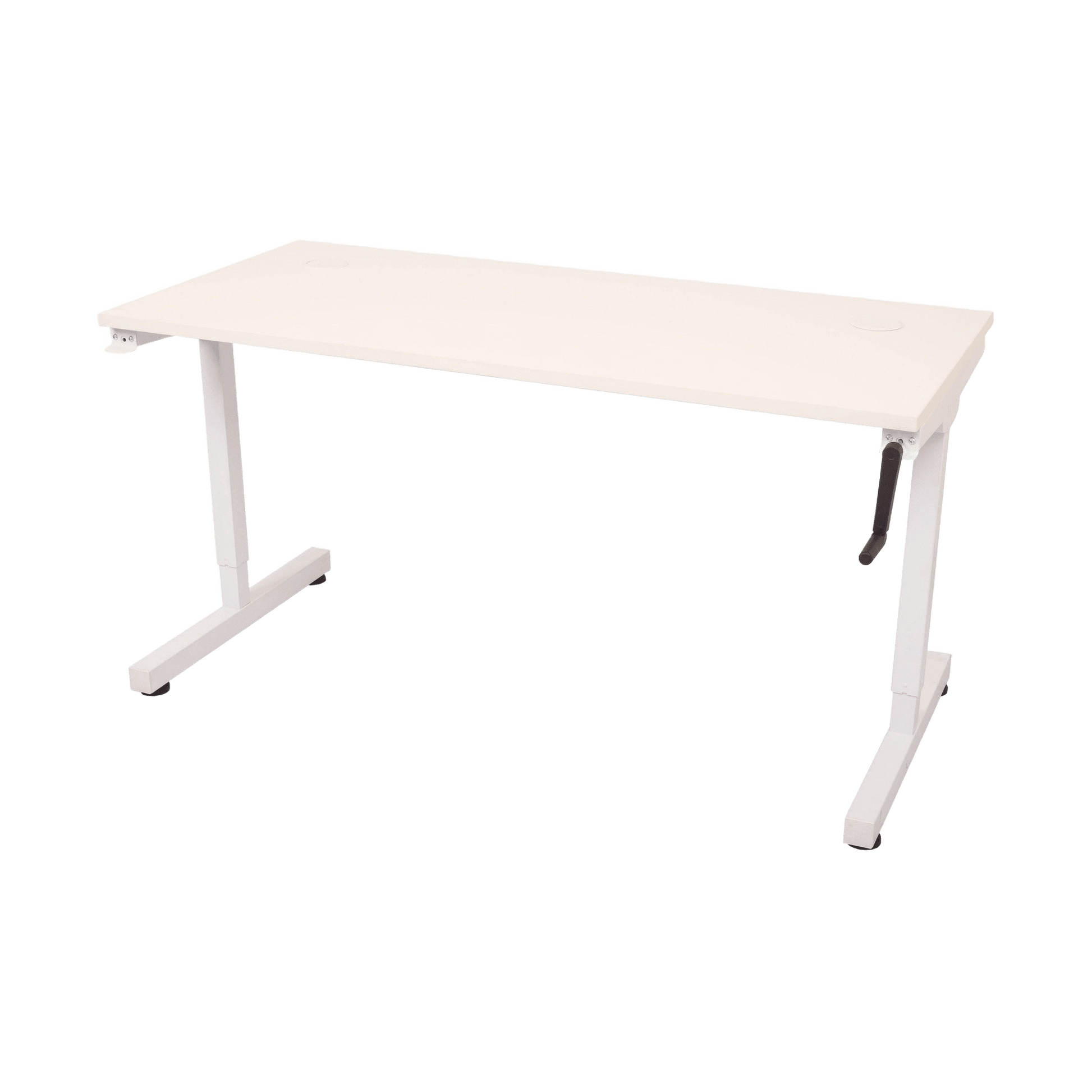 Robust Manual Winder Height Adjustable Desk Single Desks