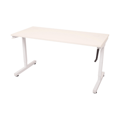 Robust Manual Winder Height Adjustable Desk Single Desks