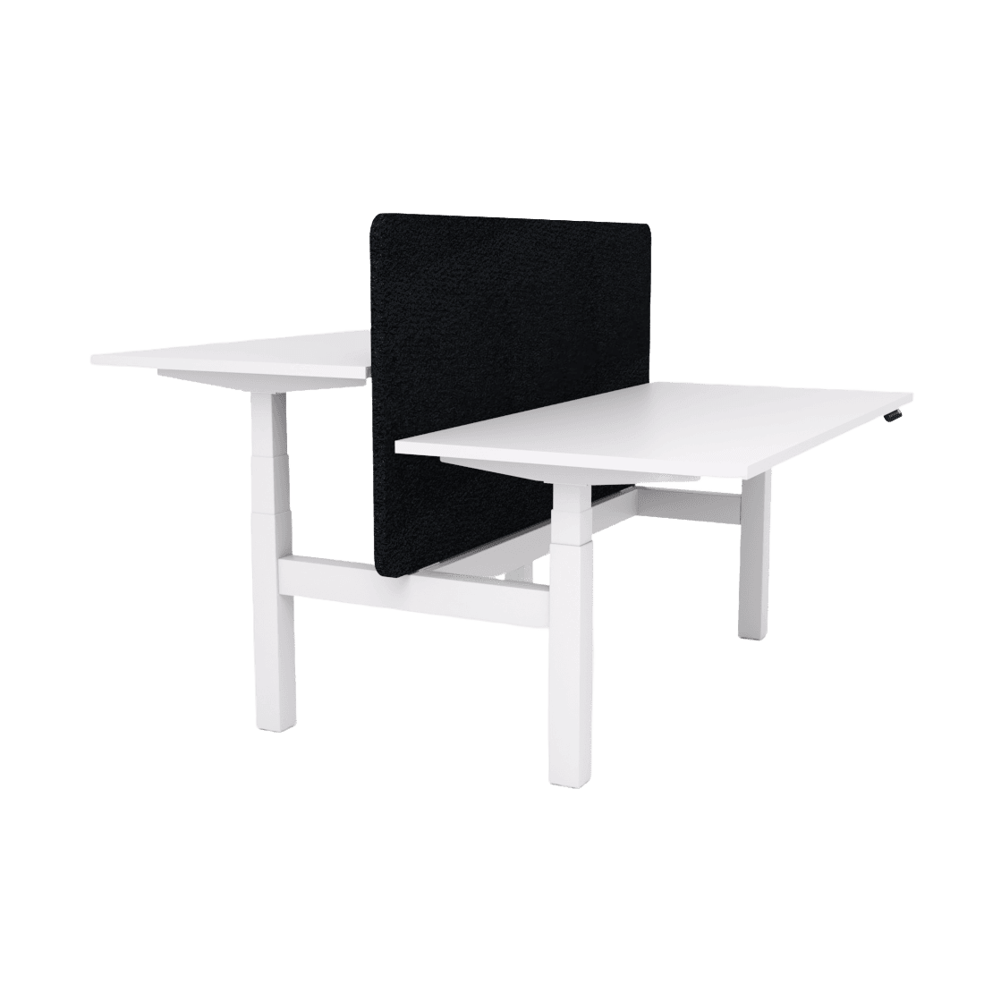 Agile Motion - Electric Height Adjustable Double Sided Workstation With Screen Multi-Person Desks