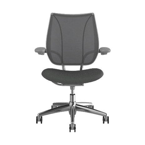 Humanscale Liberty Ergonomic Task Chair with Adjustable Arms In Grey Task & Operator Chairs