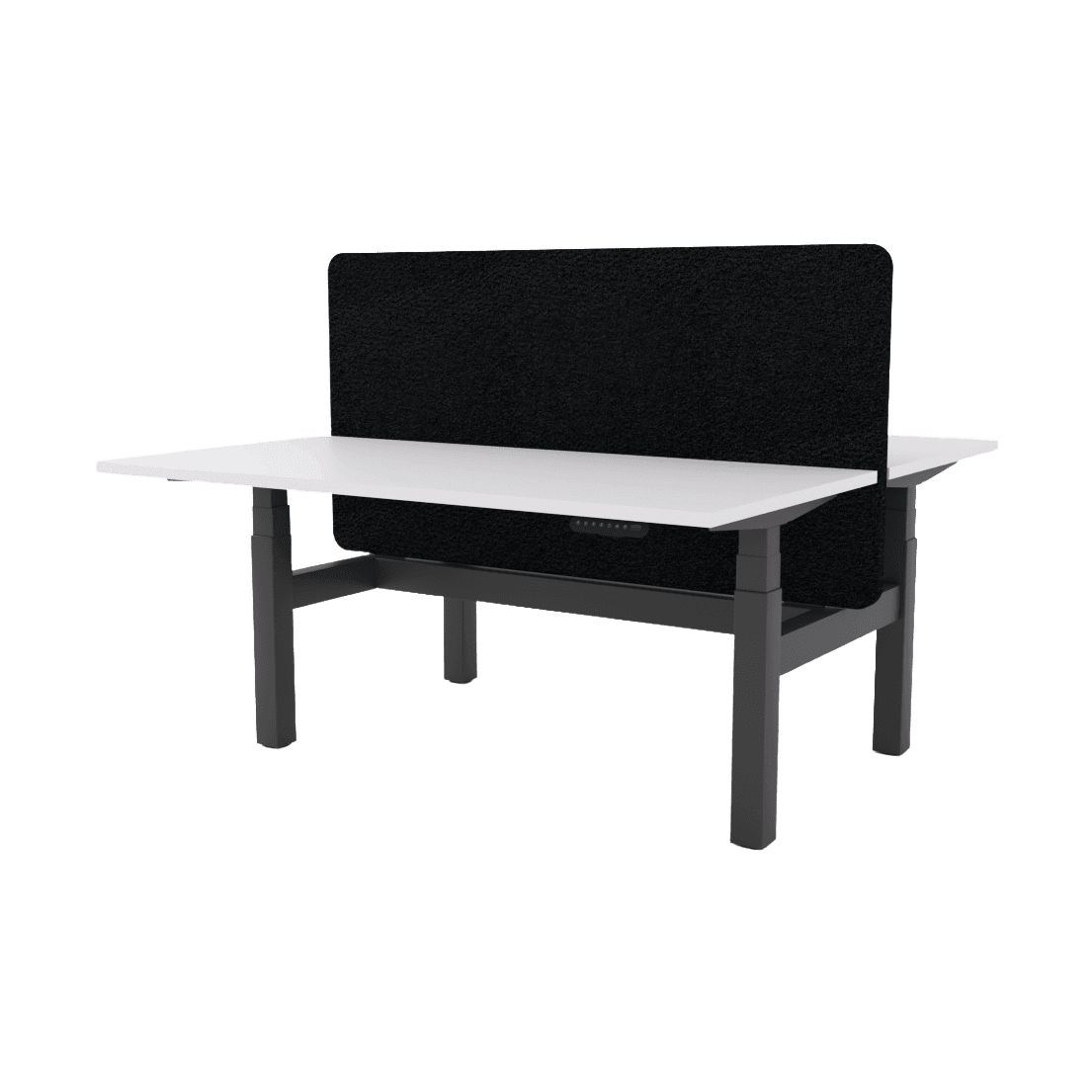 Agile Motion - Electric Height Adjustable Double Sided Workstation With Screen Multi-Person Desks