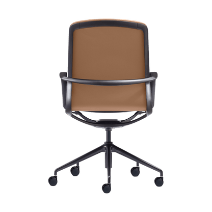 Meta Executive Meeting Chair in Tan Leather Executive & Boardroom Chairs