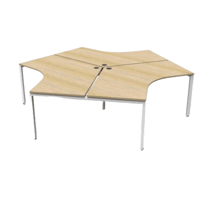 Profile Leg 120 Degree Workstations Multi-Person Desks