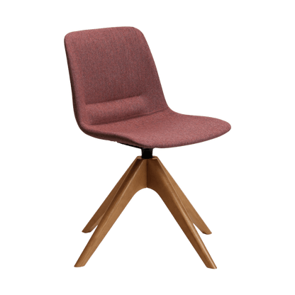 Unica Timber Swivel Upholstered Chair Meeting & Visitor Chairs