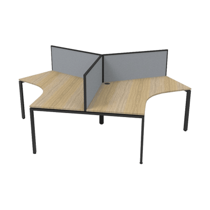 Profile Leg 120 Degree Workstations Multi-Person Desks