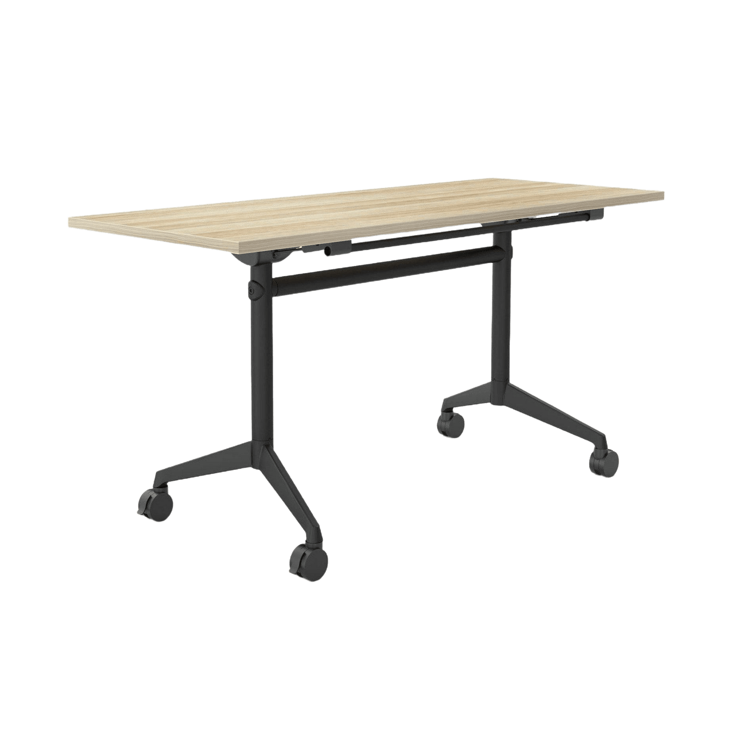 Modulus Mobile Flip Table with All Black Legs Folding & Multi-Purpose Tables