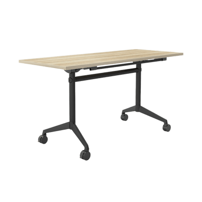 Modulus Mobile Flip Table with All Black Legs Folding & Multi-Purpose Tables