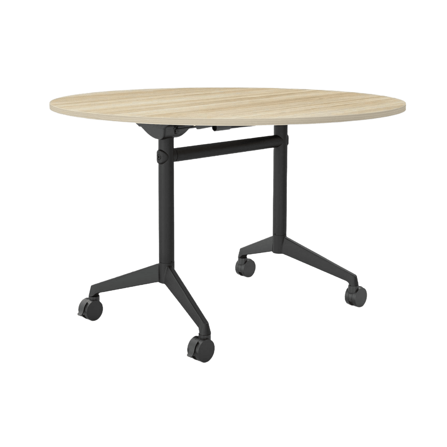 Modulus Mobile Flip Table with All Black Legs Folding & Multi-Purpose Tables
