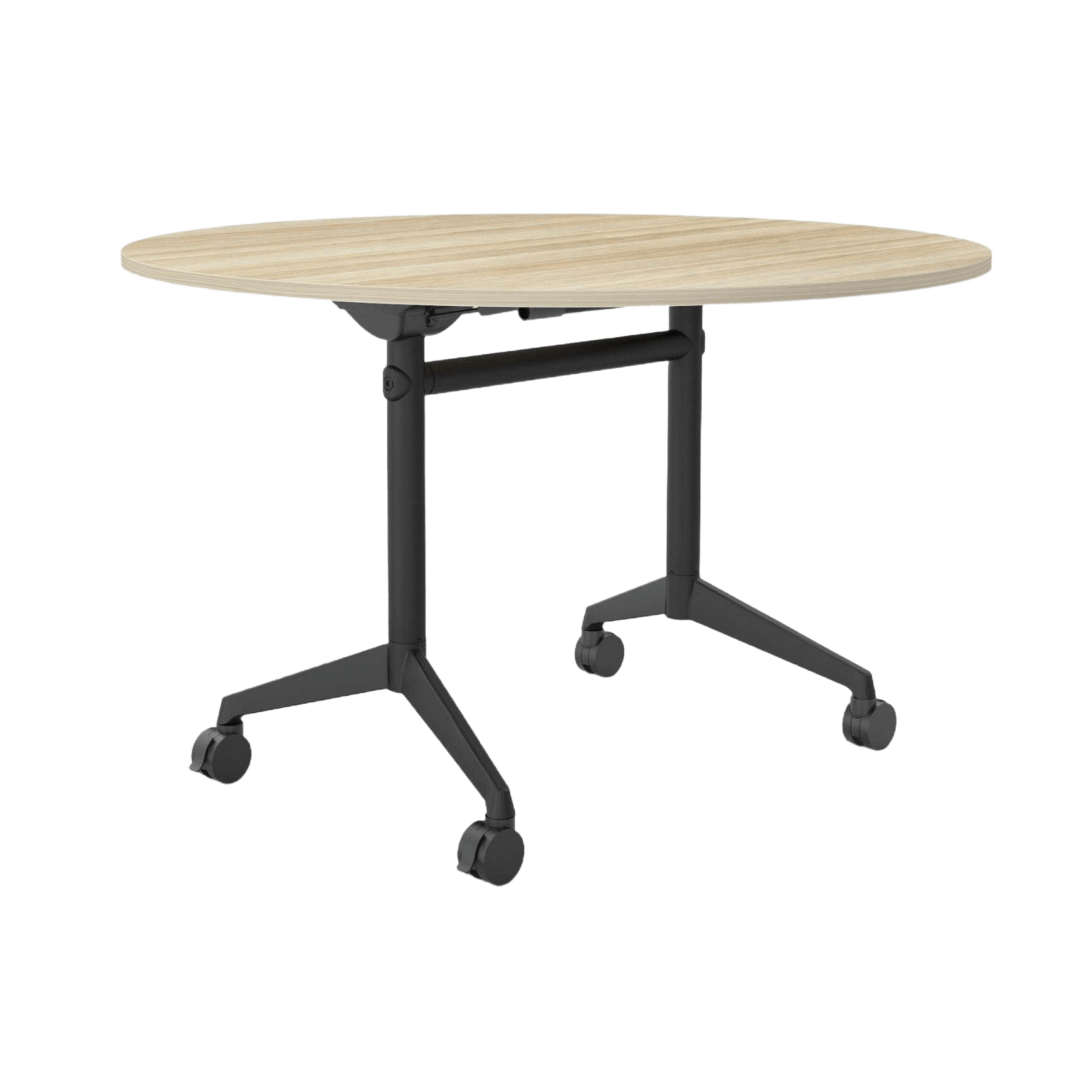 Modulus Mobile Flip Table with All Black Legs Folding & Multi-Purpose Tables