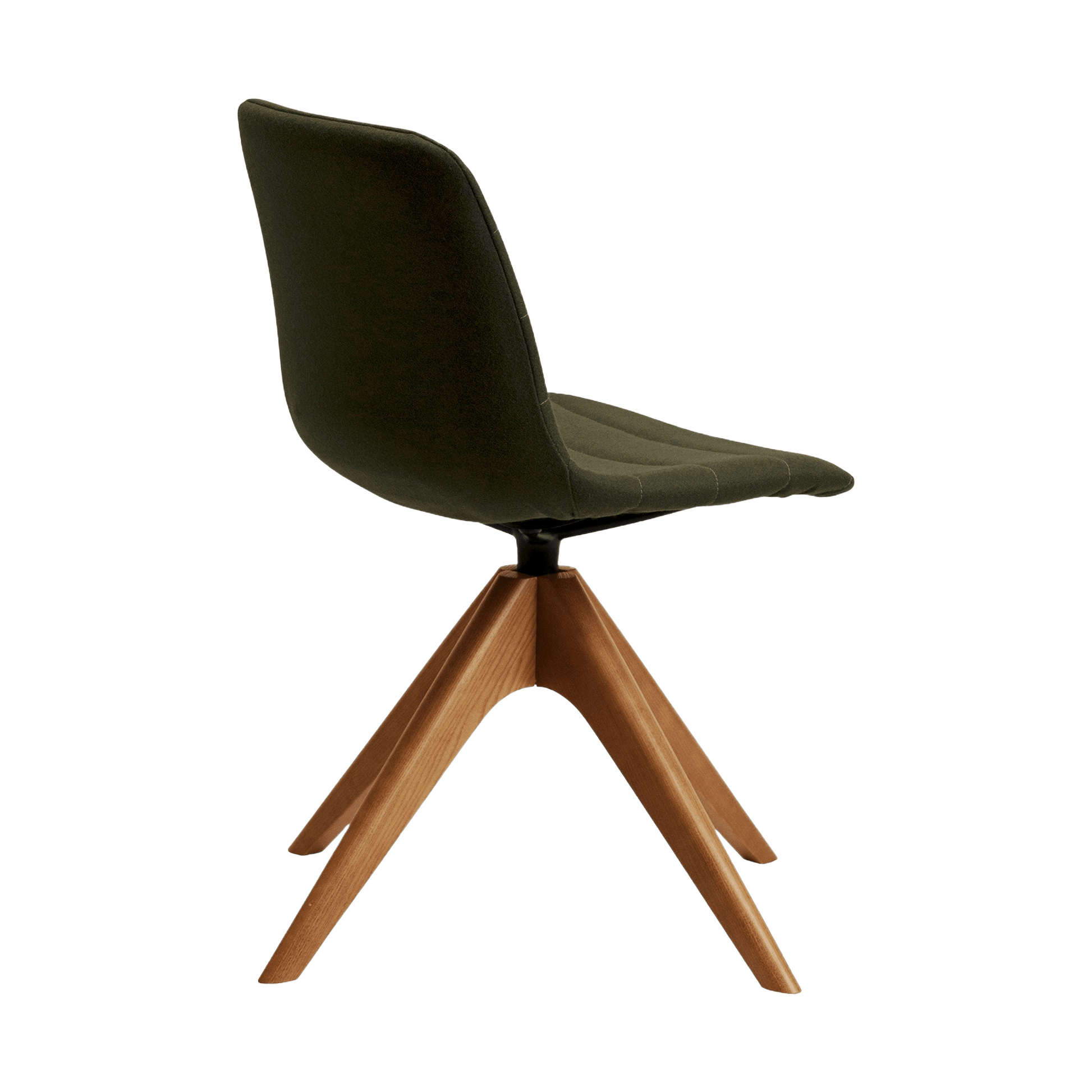 Unica Timber Swivel Upholstered Chair Meeting & Visitor Chairs