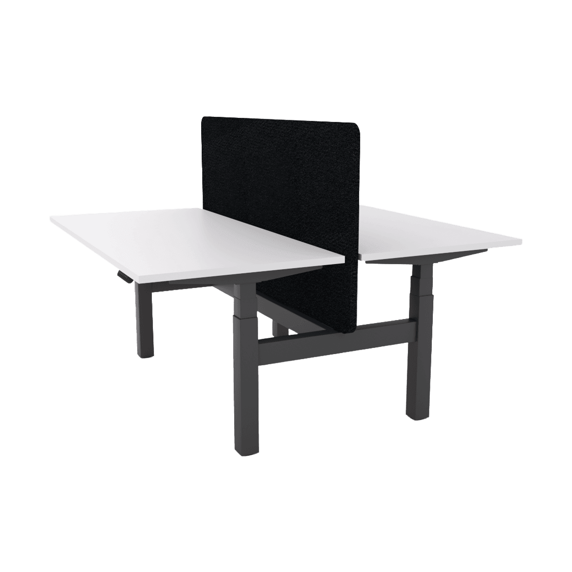 Agile Motion - Electric Height Adjustable Double Sided Workstation With Screen Multi-Person Desks