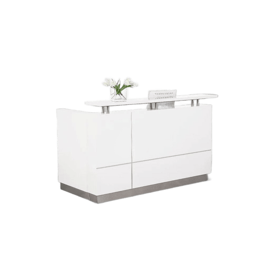 Hugo Reception Counter in White Reception Desks
