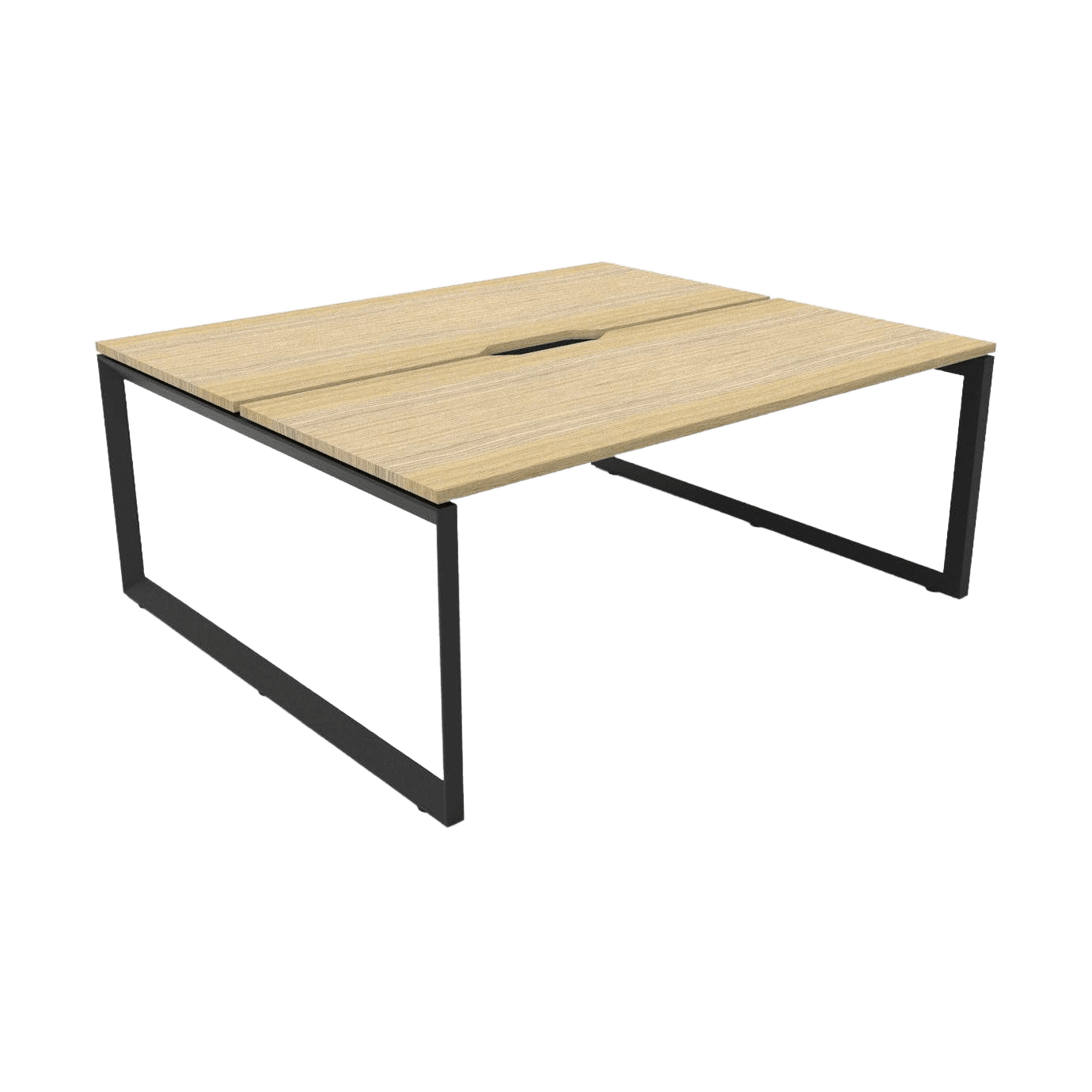 Deluxe Loop Leg Double Sided 2 Person Office Workstations Multi-Person Desks