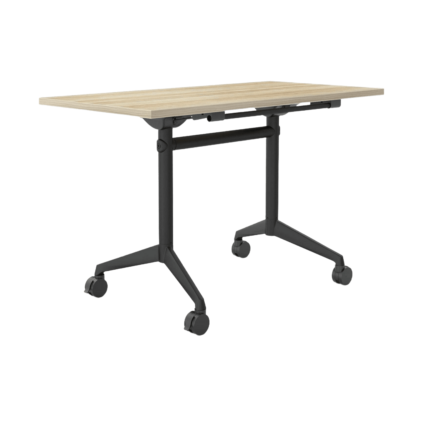 Modulus Mobile Flip Table with All Black Legs Folding & Multi-Purpose Tables