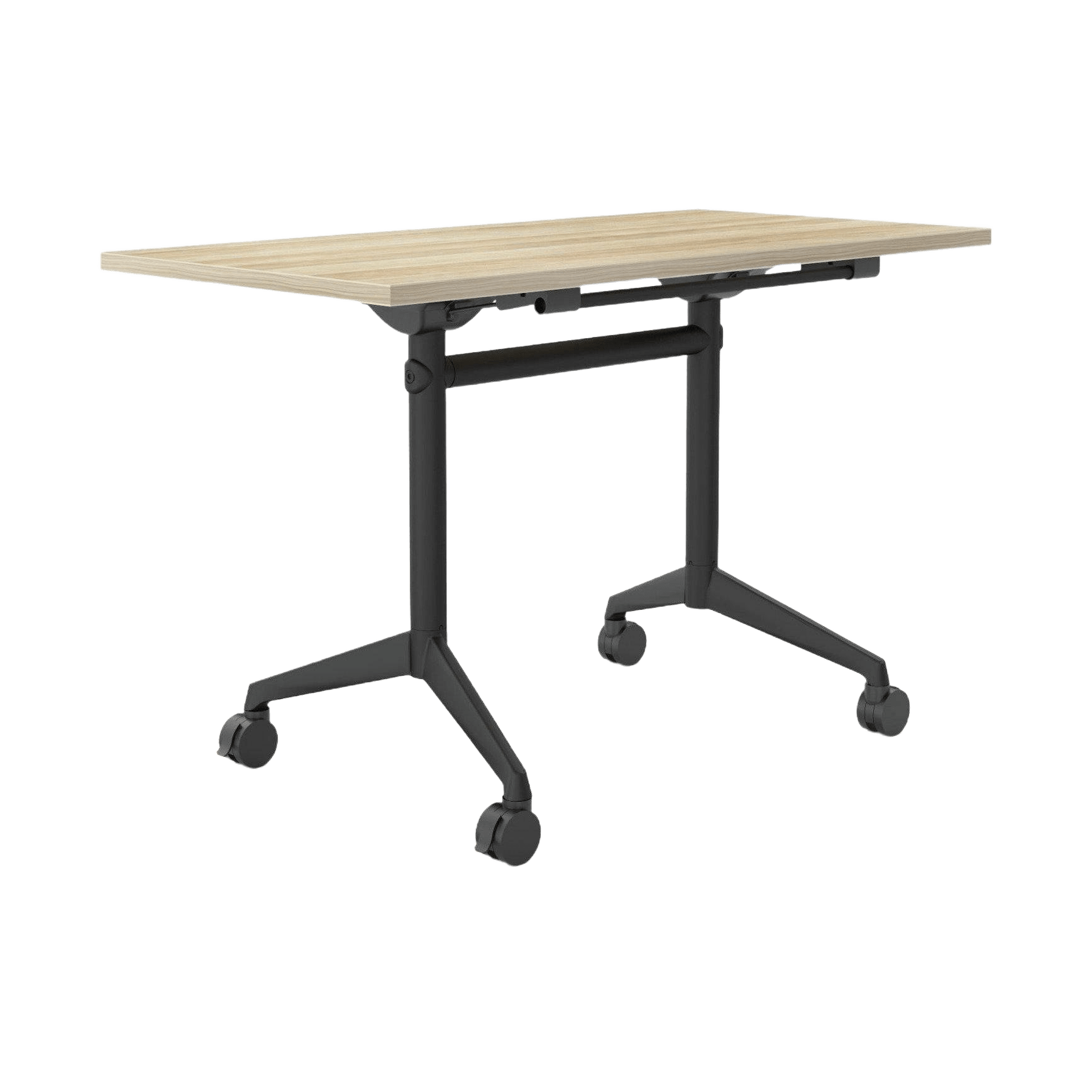 Modulus Mobile Flip Table with All Black Legs Folding & Multi-Purpose Tables