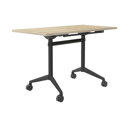 Modulus Mobile Flip Table with All Black Legs Folding & Multi-Purpose Tables