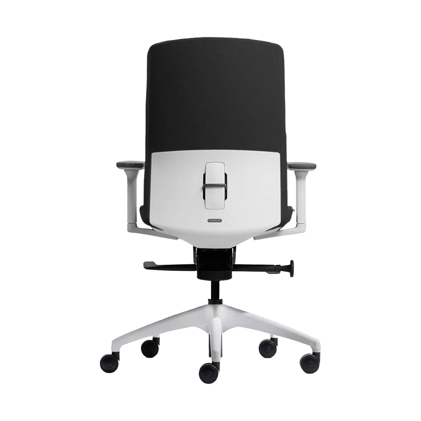 Aveya White Upholstered Ergonomic Office Chair Task & Operator Chairs