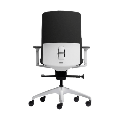 Aveya White Upholstered Ergonomic Office Chair Task & Operator Chairs
