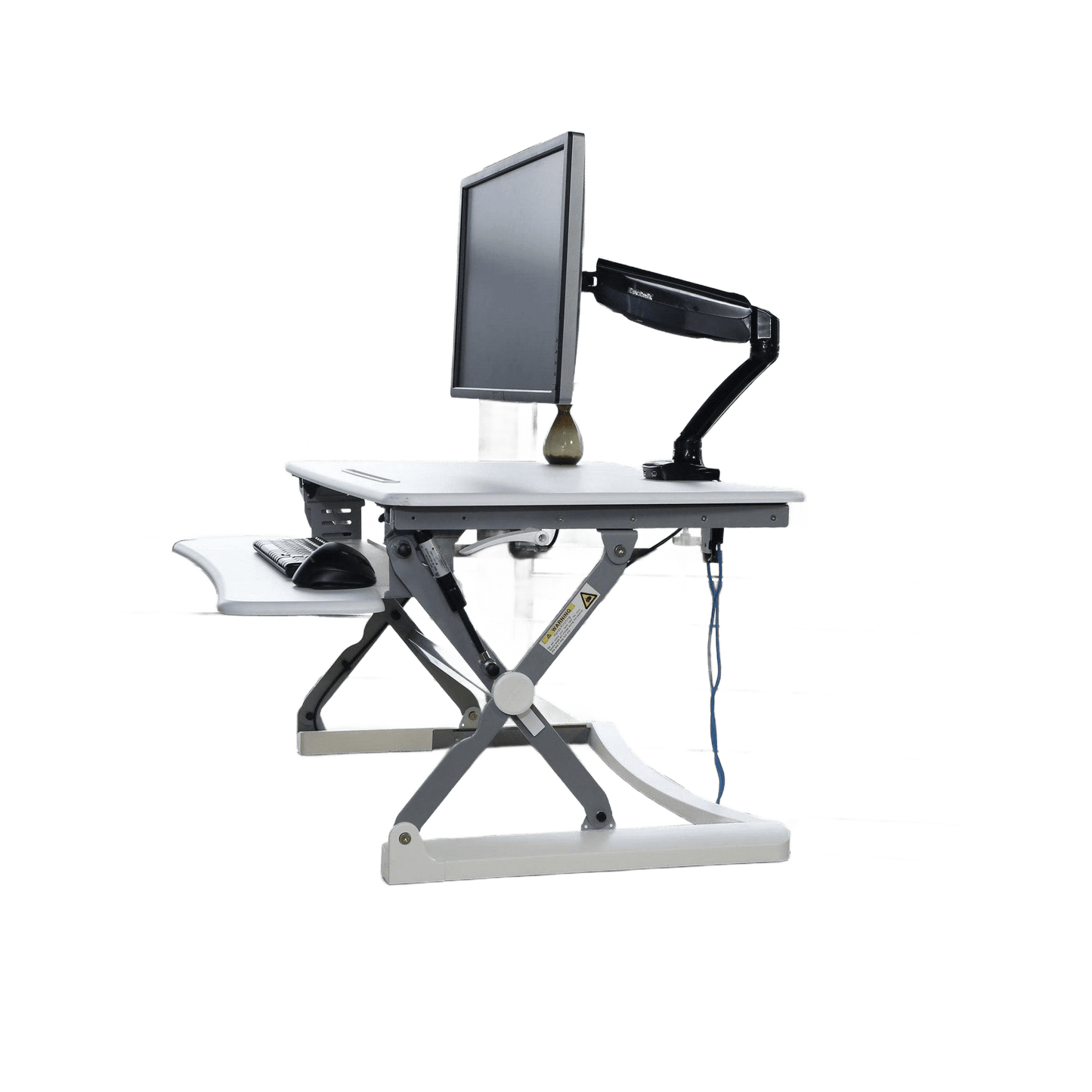 Manual Desk Riser Monitor & Desk Accessories