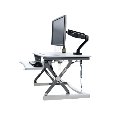 Manual Desk Riser Monitor & Desk Accessories