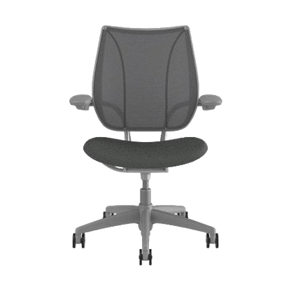 Humanscale Liberty Ergonomic Task Chair with Adjustable Arms In Grey Task & Operator Chairs