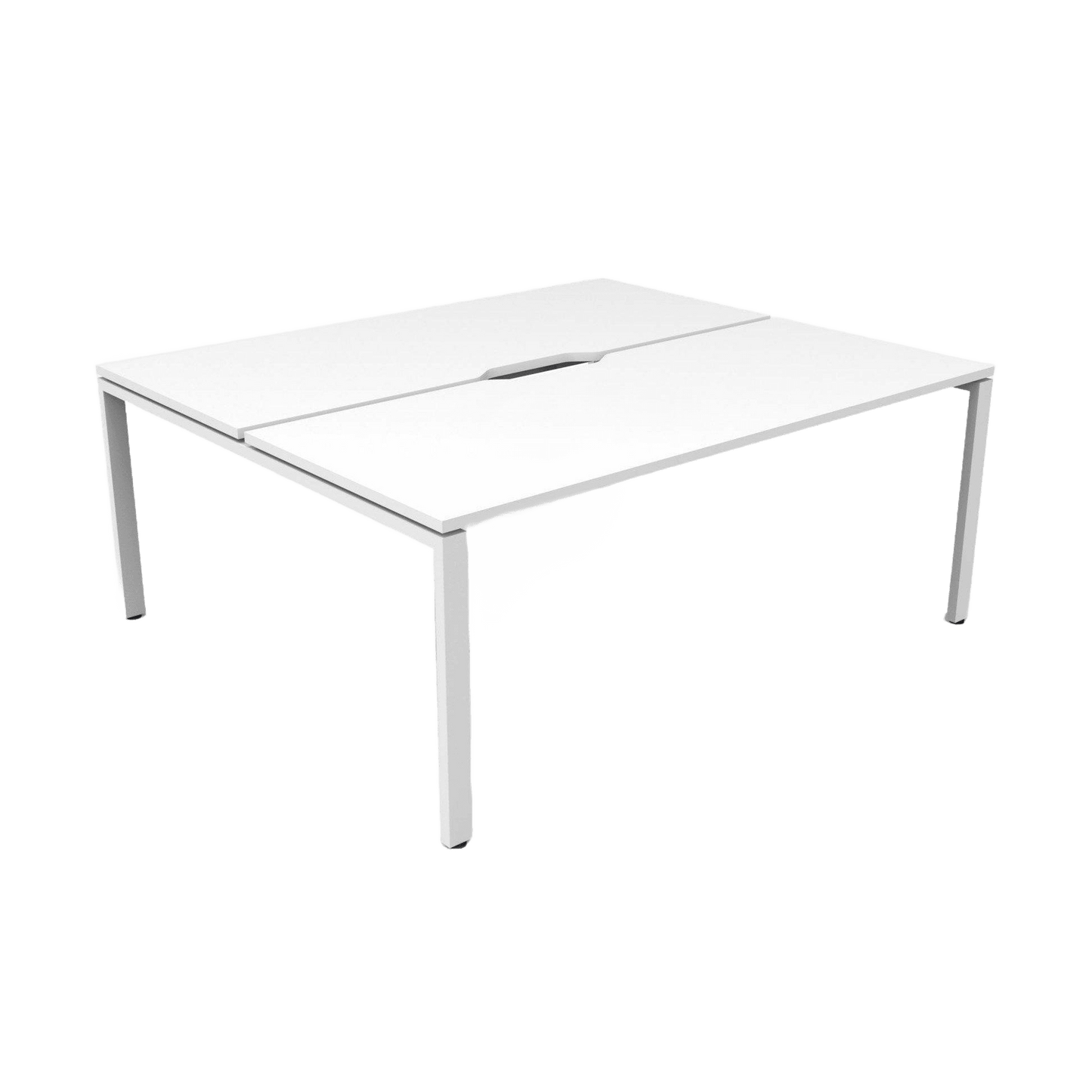Deluxe Profile Leg Double Sided 2 Person Office Workstations Multi-Person Desks