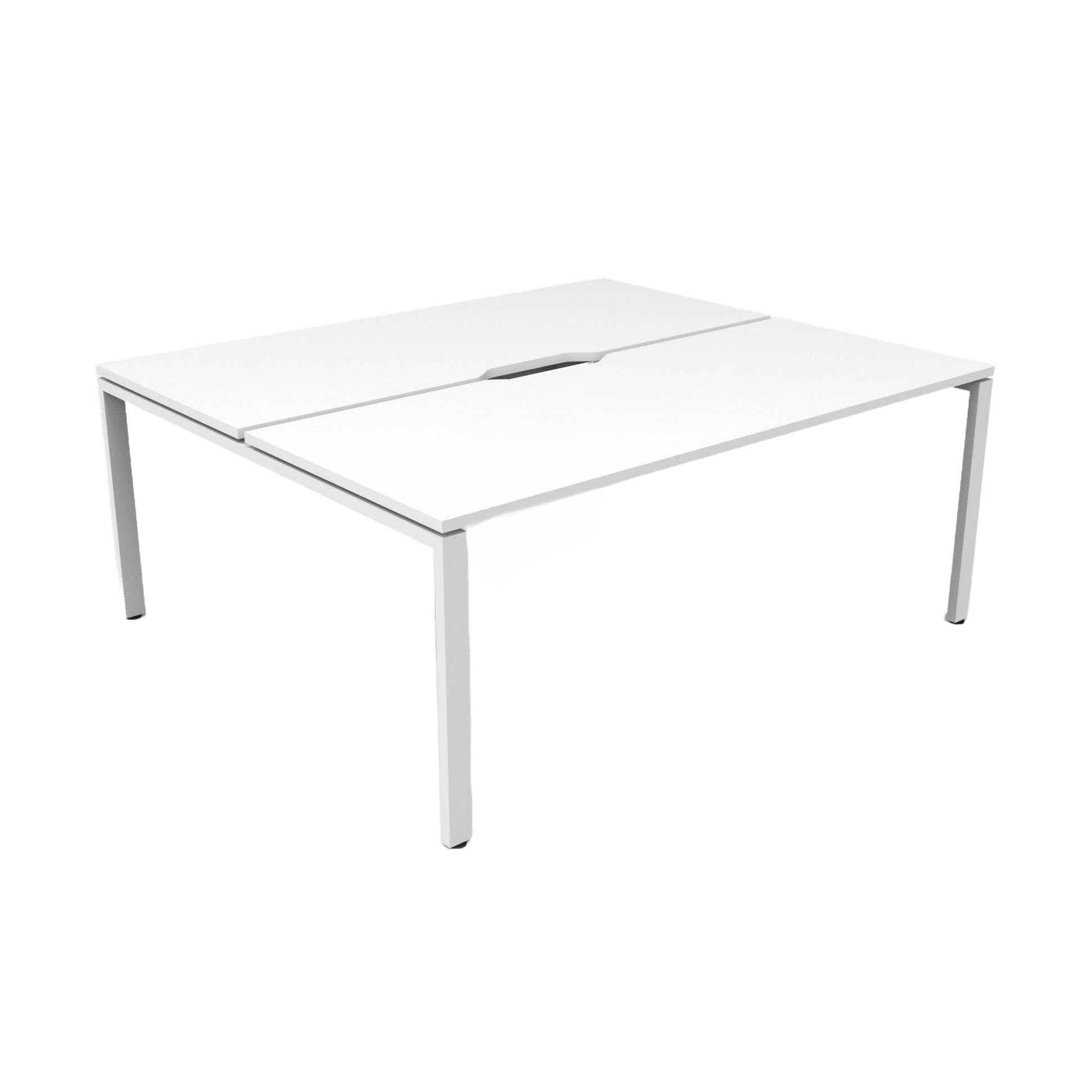 Deluxe Profile Leg Double Sided 2 Person Office Workstations Multi-Person Desks