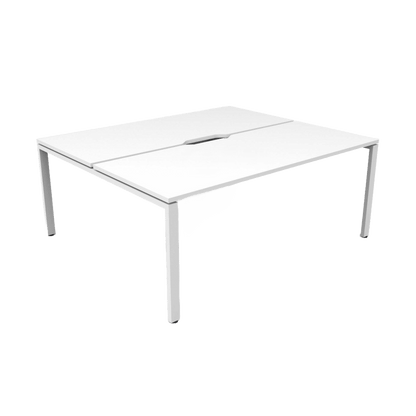 Deluxe Profile Leg Double Sided 2 Person Office Workstations Multi-Person Desks