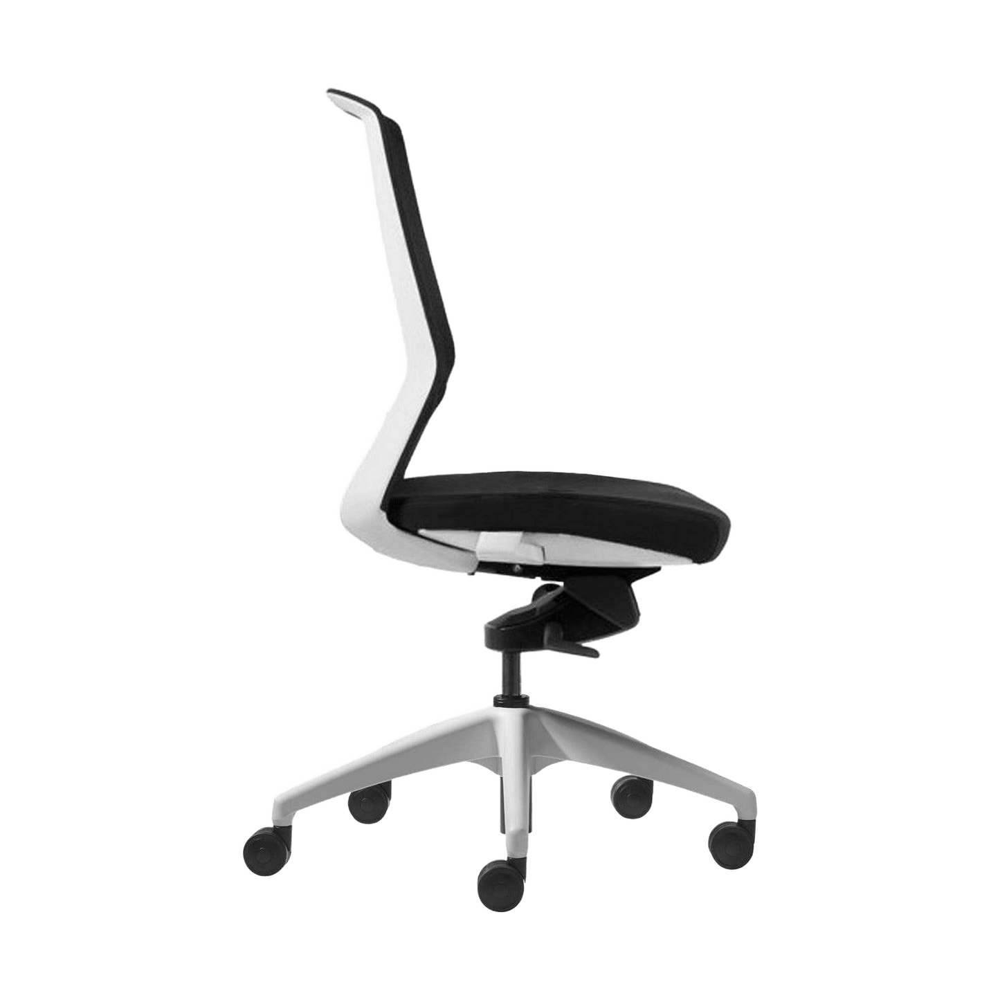 Aveya White Office Chair with Boost Adjustable Lumbar Support Task & Operator Chairs