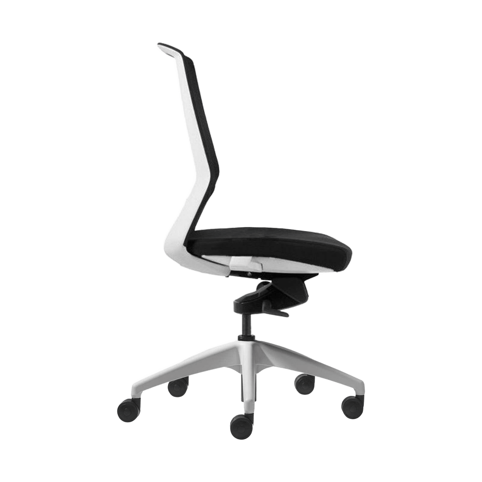 Aveya White Office Chair with Boost Adjustable Lumbar Support Task & Operator Chairs