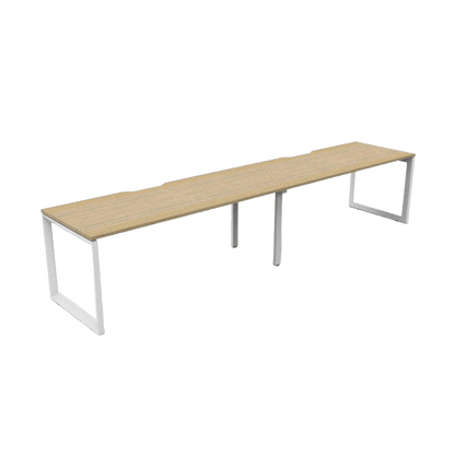 Deluxe Loop Leg Single Sided 2 Person Workstations Multi-Person Desks