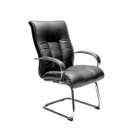 Big Boy Leather Visitor Chair Meeting & Visitor Chairs