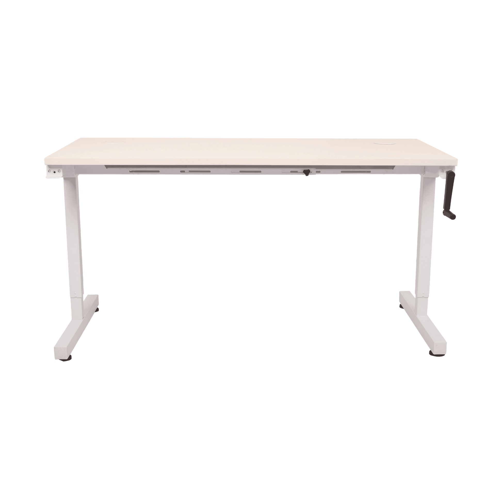 Robust Manual Winder Height Adjustable Desk Single Desks