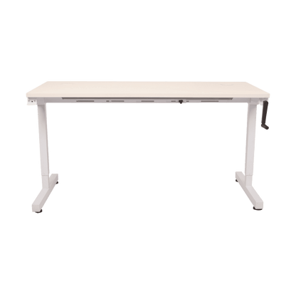Robust Manual Winder Height Adjustable Desk Single Desks