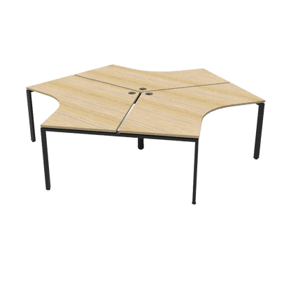 Profile Leg 120 Degree Workstations Multi-Person Desks