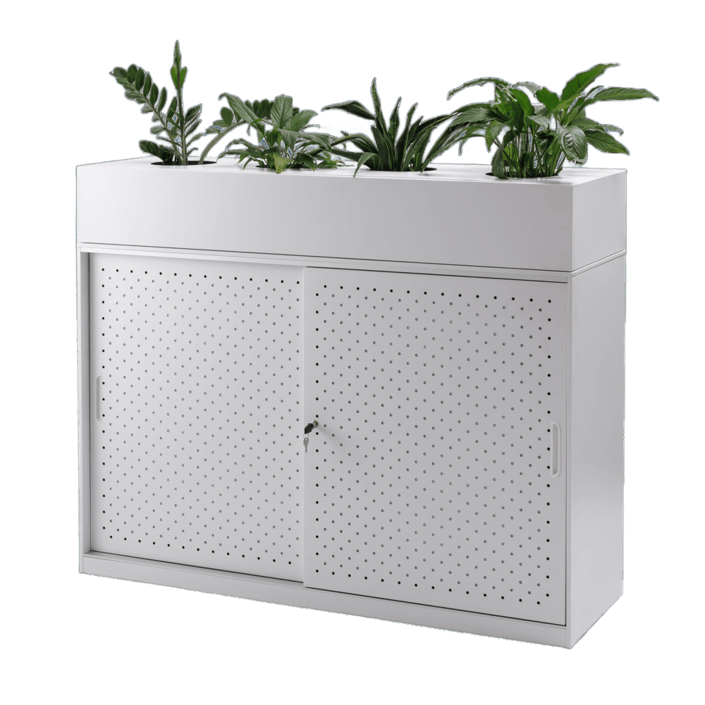 Go Perforated Sliding Door Cupboard Cupboards & Shelving