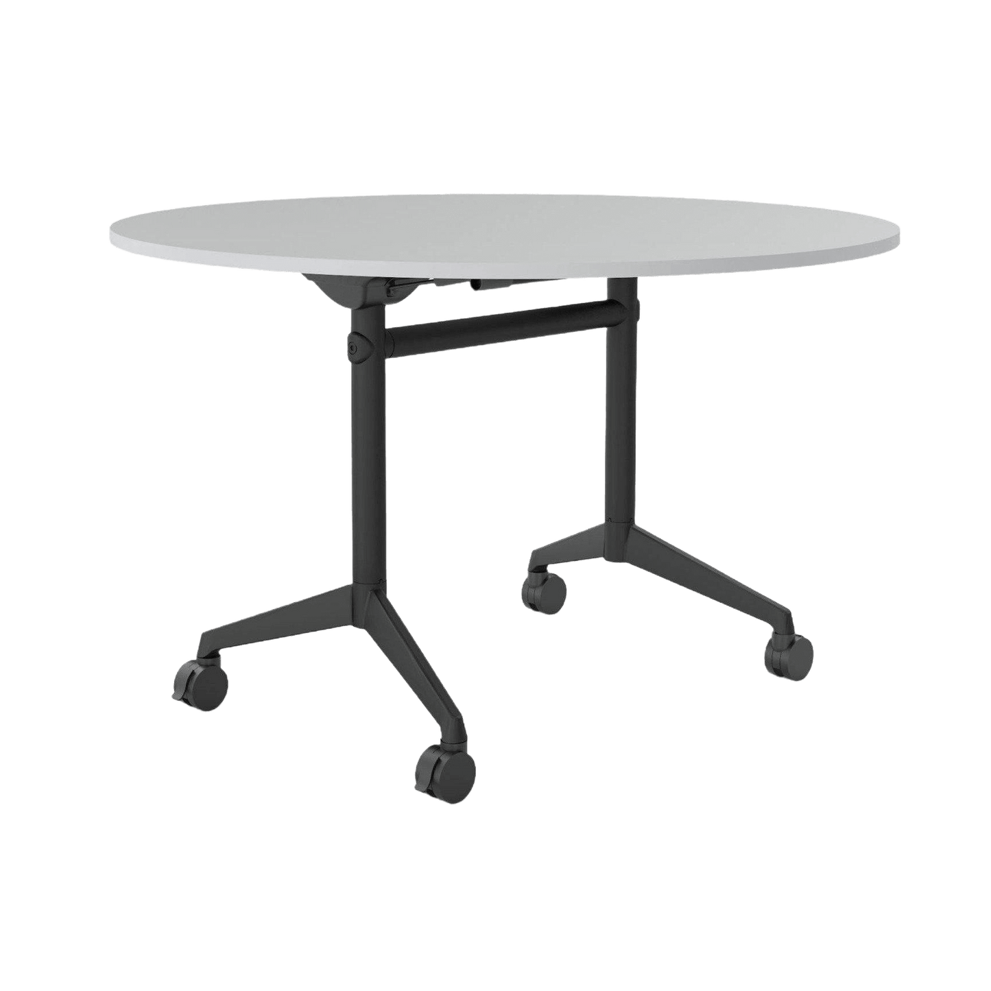 Modulus Mobile Flip Table with All Black Legs Folding & Multi-Purpose Tables