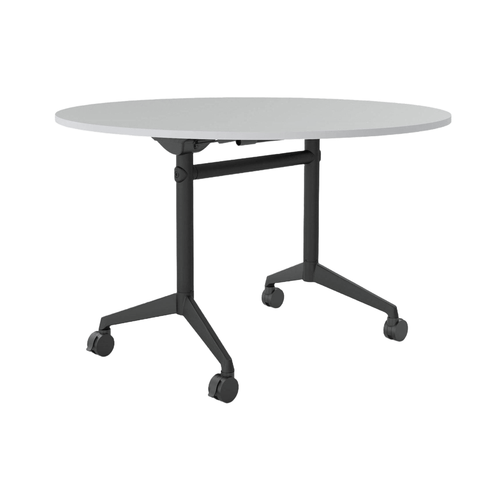 Modulus Mobile Flip Table with All Black Legs Folding & Multi-Purpose Tables
