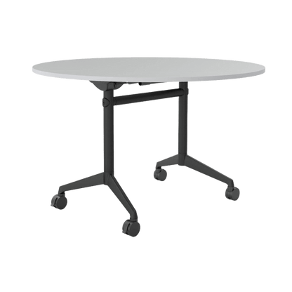 Modulus Mobile Flip Table with All Black Legs Folding & Multi-Purpose Tables