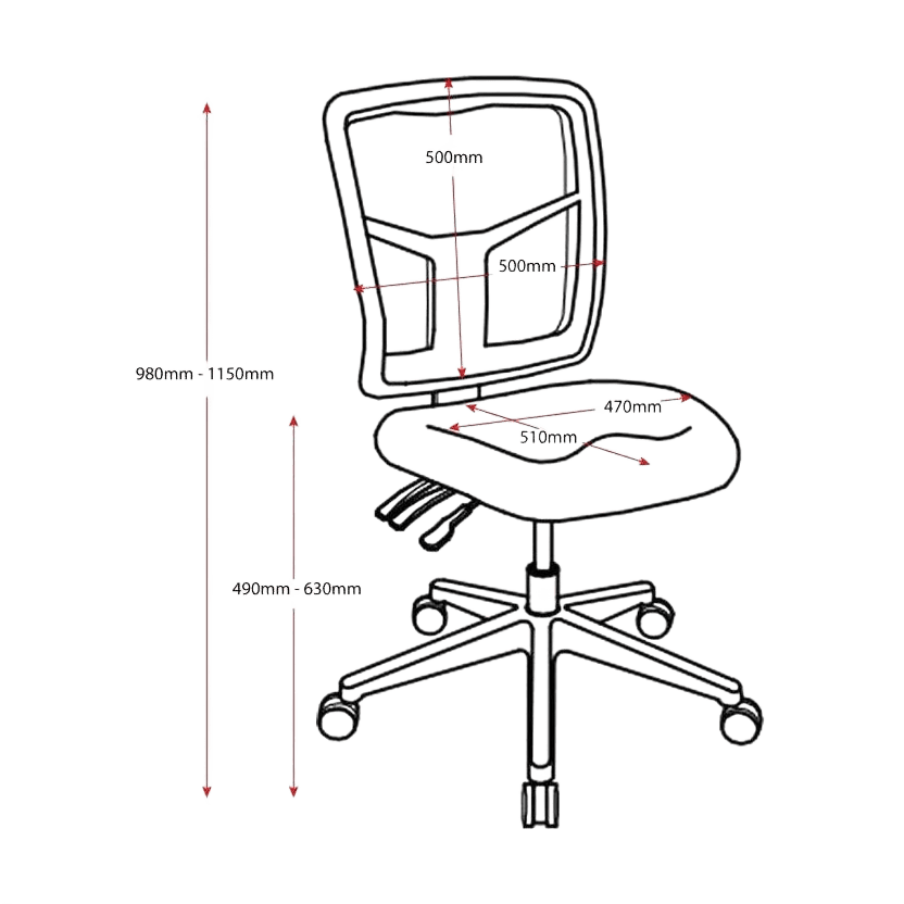Mirae Medium Back Mesh Chair Task & Operator Chairs