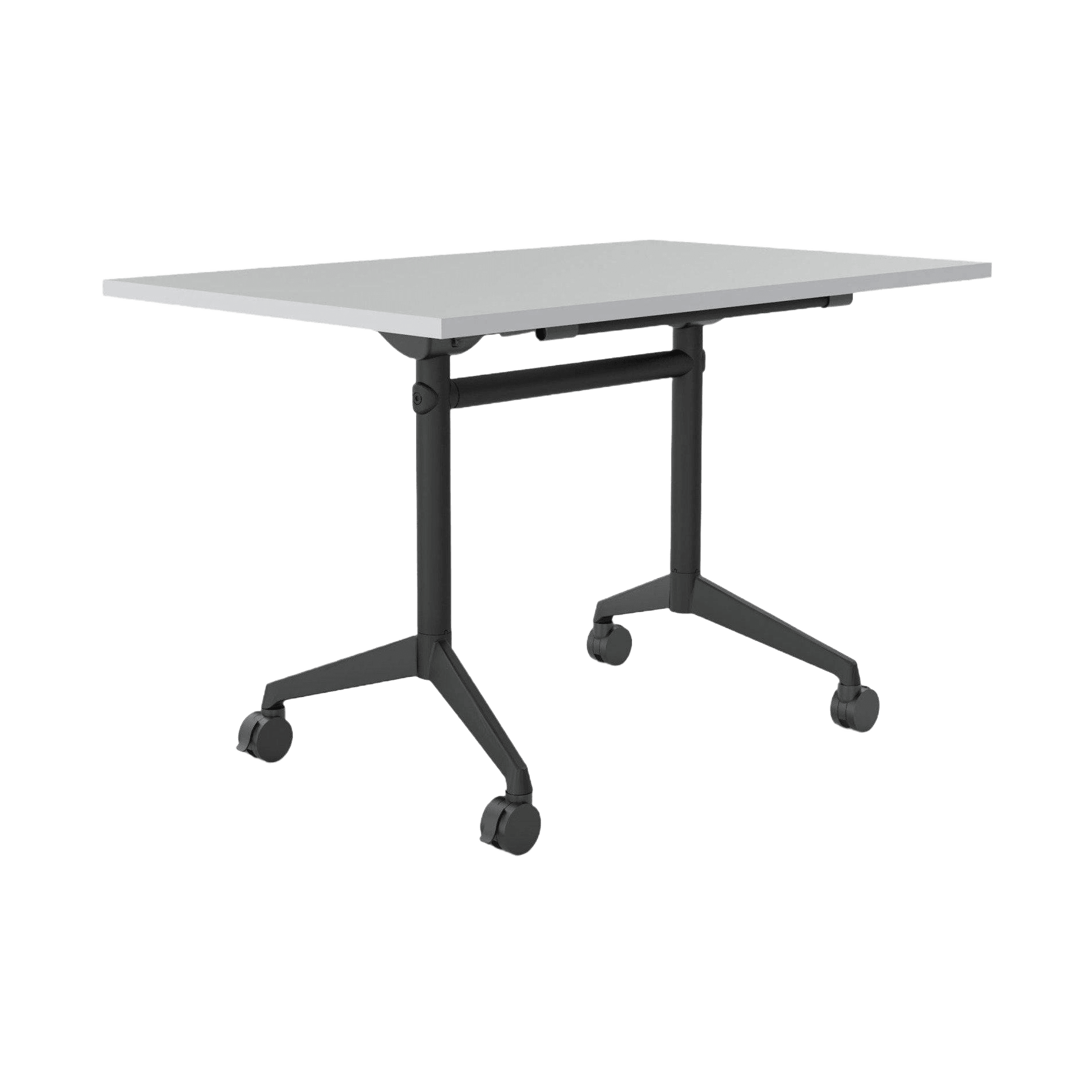 Modulus Mobile Flip Table with All Black Legs Folding & Multi-Purpose Tables
