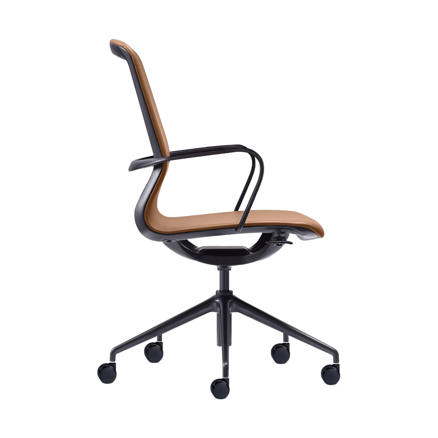 Meta Executive Meeting Chair in Tan Leather Executive & Boardroom Chairs